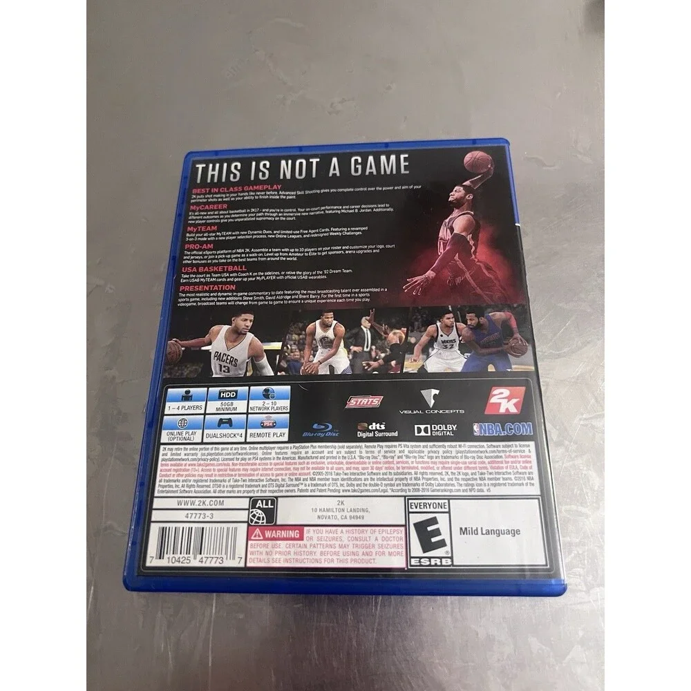 2K NBA 2K17 PS4 Sports Basketball Multiplayer Online Manual NTSC-U/C